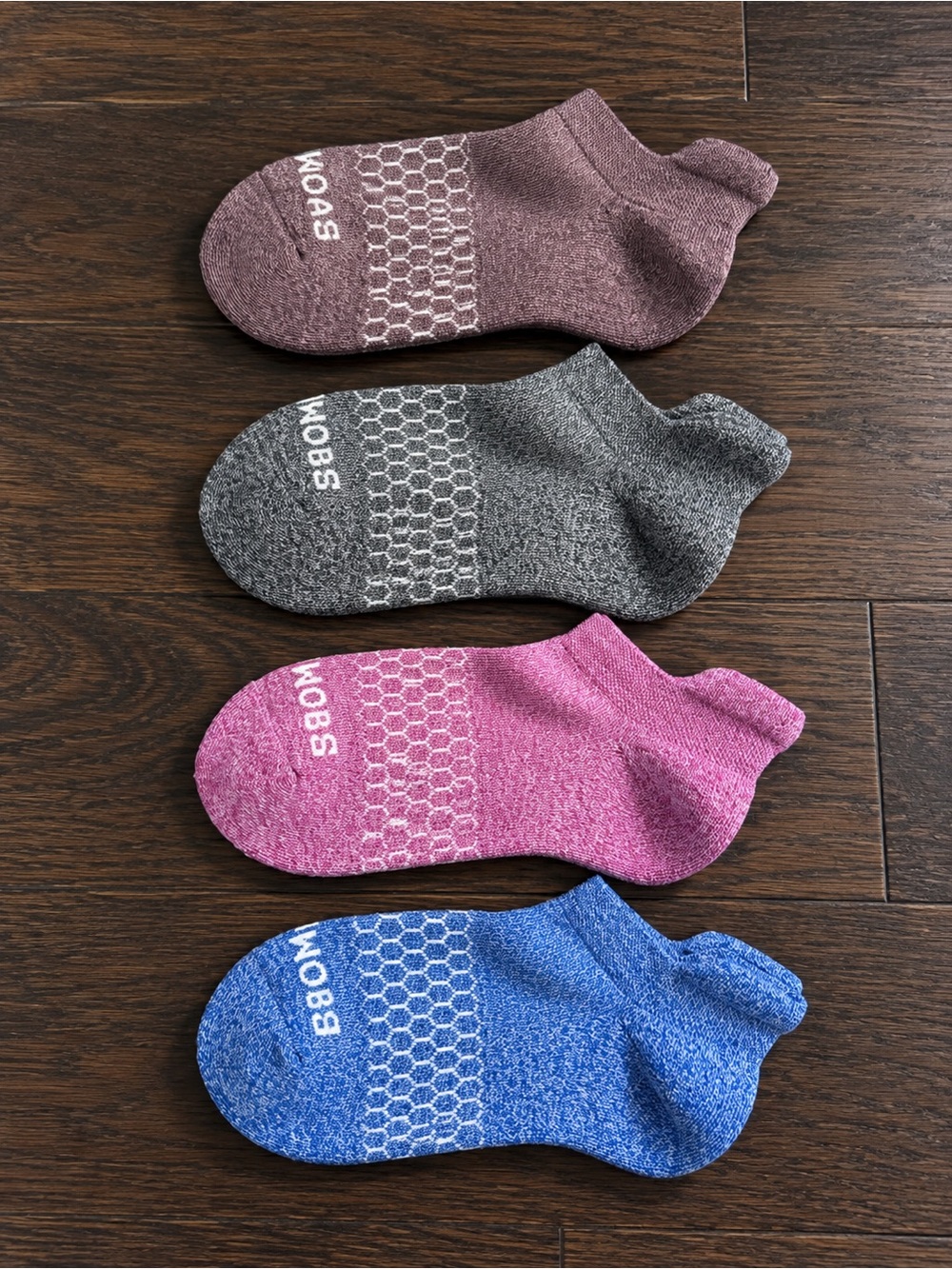 Bombas Women's Marl Ankle Sock 4-Pack - BNWT Small